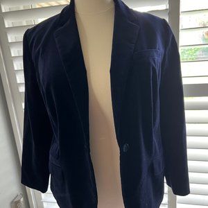 Blue Velvet Blazer Sz. 18W Ralph Lauren